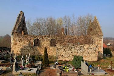 Widok oglny ruin kocioa